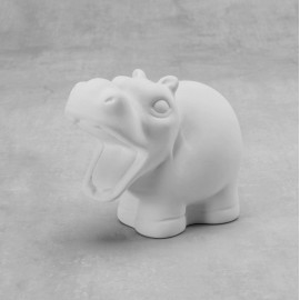 Ceramic Bisque Tiny Tot Hippo - Case of 6 Ceramic Bisque Tiny Tot Hippo - Case of 6