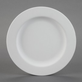 Ceramic Bisque  Rimmed Dinner Plate