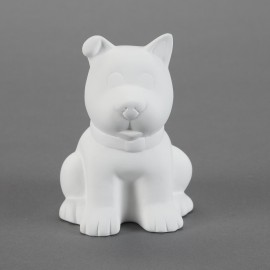 Ceramic Bisque Sitting Puppy Bank Ceramic Bisque Sitting Puppy Bank