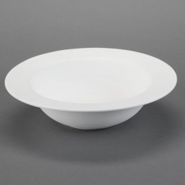 Ceramic Bisque Rimmed Serving Bowl - Case of 6 Ceramic Bisque Rimmed Serving Bowl - Case of 6