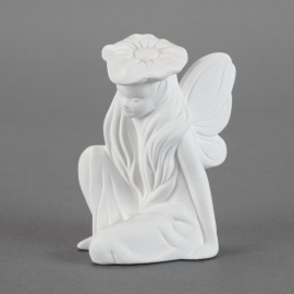 Ceramic Bisque Sitting Fairy - Case of 6 Ceramic Bisque Sitting Fairy - Case of 6