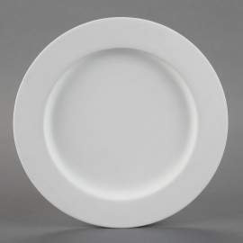 Ceramic Bisque Rimmed Charger - Case of 6 Ceramic Bisque Rimmed Charger - Case of 6