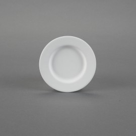 Ceramic Bisque Rimmed Dessert Plate Ceramic Bisque Rimmed Dessert Plate