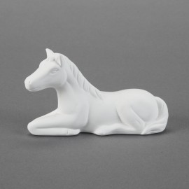 Ceramic Bisque Cute Laying Horse - Case of 12 Ceramic Bisque Cute Laying Horse - Case of 12