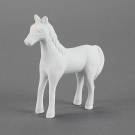 Ceramic Bisque Cute Standing Horse - Case of 12 Ceramic Bisque Cute Standing Horse - Case of 12
