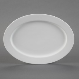 Med Rimmed Oval Platter Med Rimmed Oval Platter