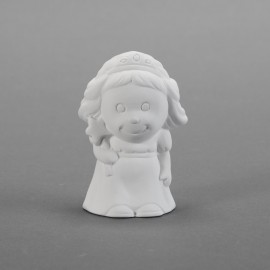 Ceramic Bisque Tiny Tot Princess- Case of 6 Ceramic Bisque Tiny Tot Princess- Case of 6