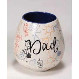 Ceramic Bisque Stemless Wine Tumbler