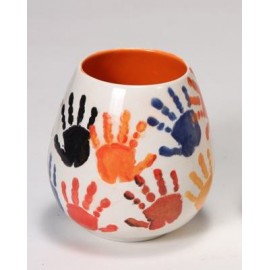 Ceramic Bisque Stemless Wine Tumbler - Case of 6