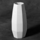 Ceramic Bisque Faceted Vase - Case of 3 Ceramic Bisque Faceted Vase - Case of 3