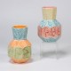 Ceramic Bisque Faceted Bud Vase - Case of 4 Ceramic Bisque Faceted Bud Vase - Case of 4