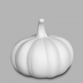 Ceramic Bisque Squatty Pumpkin- Case of 6