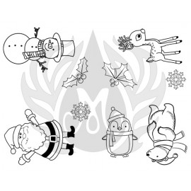 Holiday Icons Designer Silk Screen Holiday Icons Designer Silk Screen
