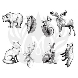 Woodland Animals - Designer Silk Screen