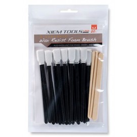 Wax Resist Foam Brush - Medium (20-Pieces)