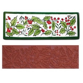 Holly Border Stamp Holly Border Stamp
