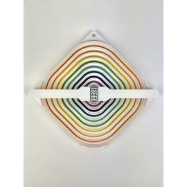 Rainbow Rounded Square Pottery Cutter Tool Set