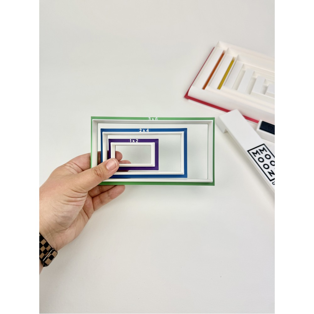 Rainbow Rectangle Cutter Set