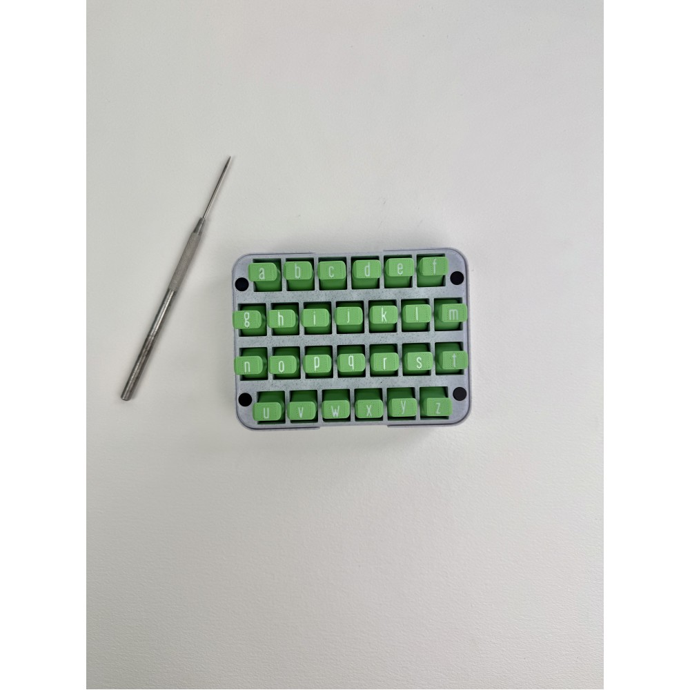 Stamp Set - Upper-case and Numbers 3/4-inch