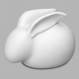 Ceramic Bisque Hareball Bunny- Case of 6 Ceramic Bisque Hareball Bunny- Case of 6